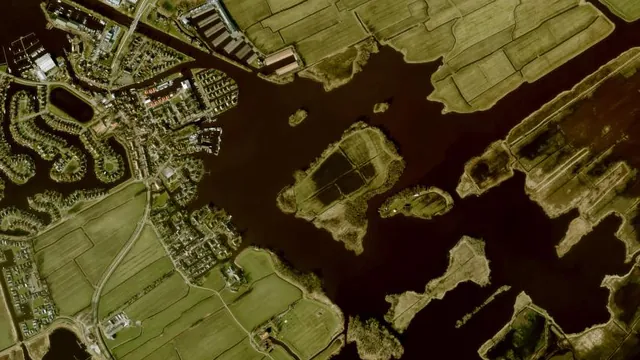Luchtfoto van Terhornsterpoelen