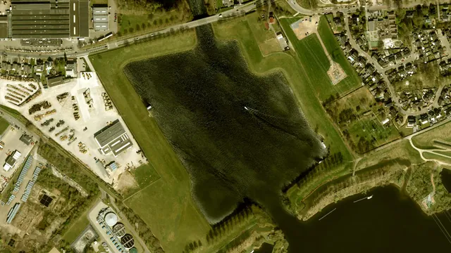 Luchtfoto van Tesken