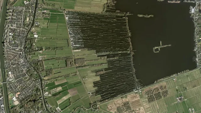 Aerial view of Trekgaten