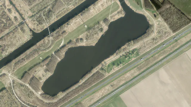 Luchtfoto van Vaartplas