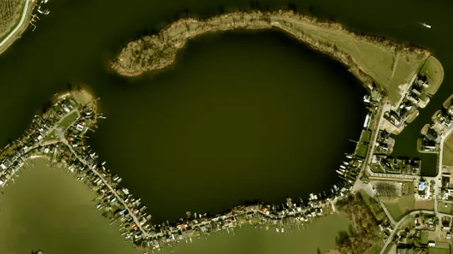 Luchtfoto van Veense Put