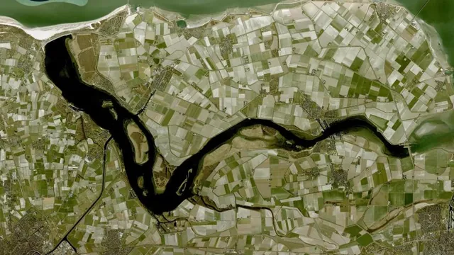 Luchtfoto van Veerse Meer