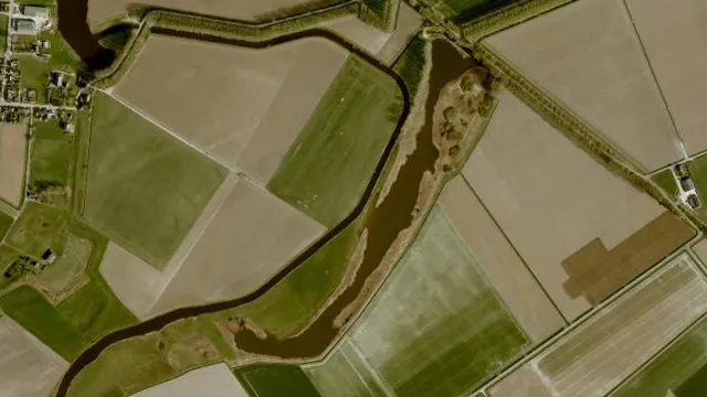 Luchtfoto van Vlaamse Kreek