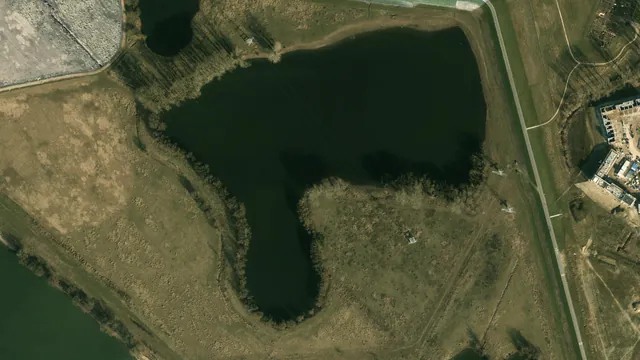 Luchtfoto van Waaiensteinkolk