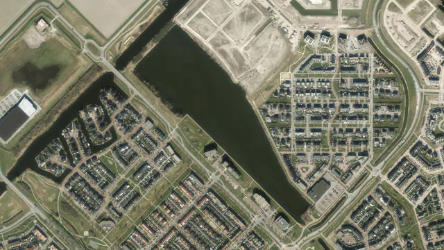 Luchtfoto van Waterlinie