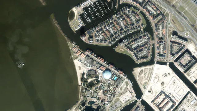 Luchtfoto van Waterstadshaven