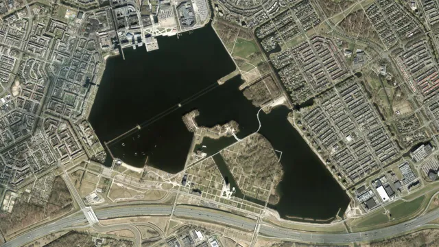 Aerial view of Weerwater