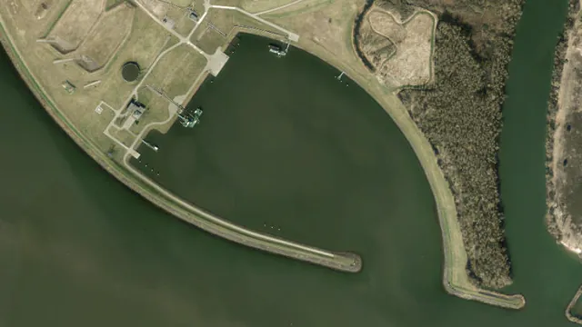 Luchtfoto van Werkhaven