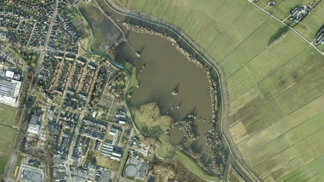 Luchtfoto van Wiessenberger Kolk