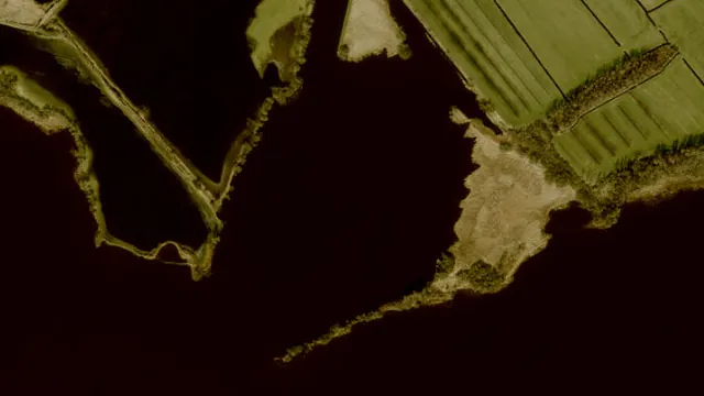 Luchtfoto van Zand- of Binnenwater|Zandrak