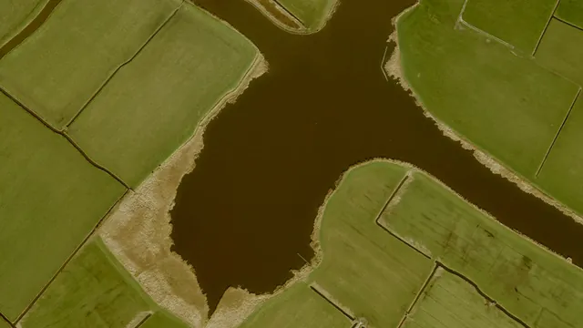 Luchtfoto van Zandige Grons