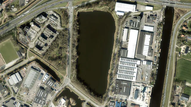 Luchtfoto van Zandput