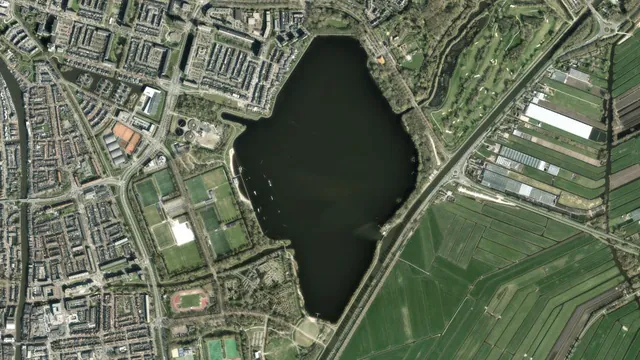Luchtfoto van Zegerplas