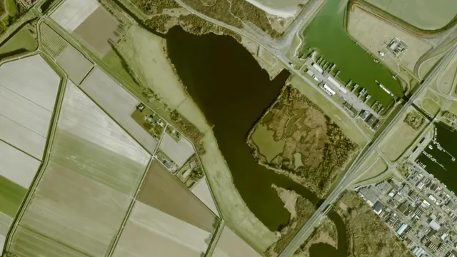 Luchtfoto van Zuiderdiep