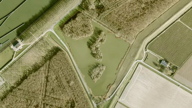 Luchtfoto van Zwanenmeer