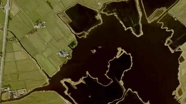 Luchtfoto van Zwarte Brekken