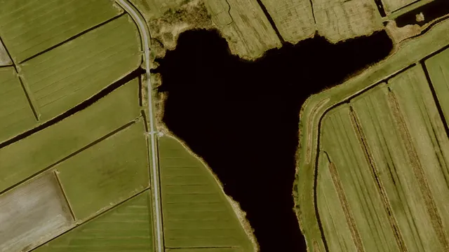Luchtfoto van Zwarte Broek