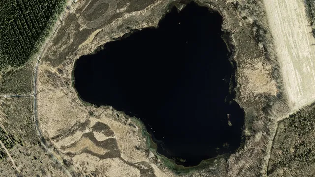 Luchtfoto van Zwarte Water of Elpermeer