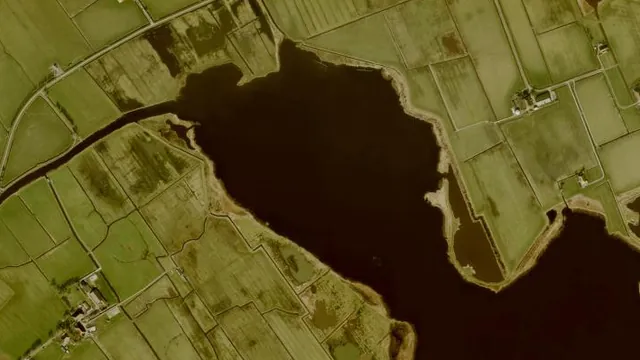 Luchtfoto van Zwarte Woude