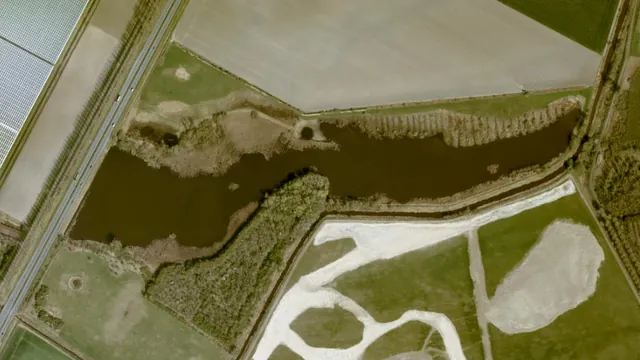 Luchtfoto van Zwartenhoekse Kreek
