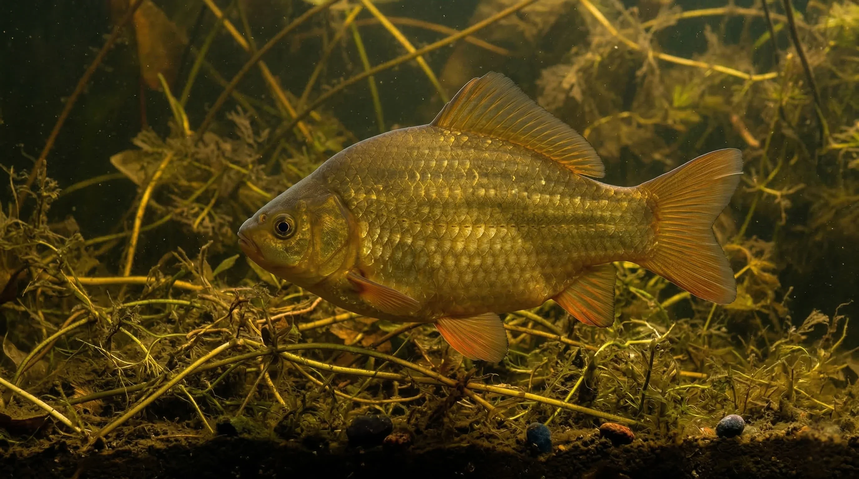 Kroeskarper (Carassius carassius)