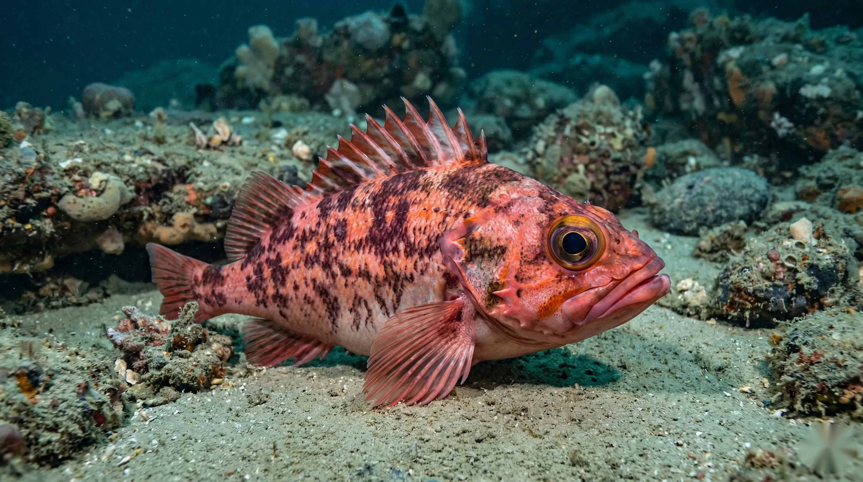Blauwkeeltje (Helicolenus dactylopterus)