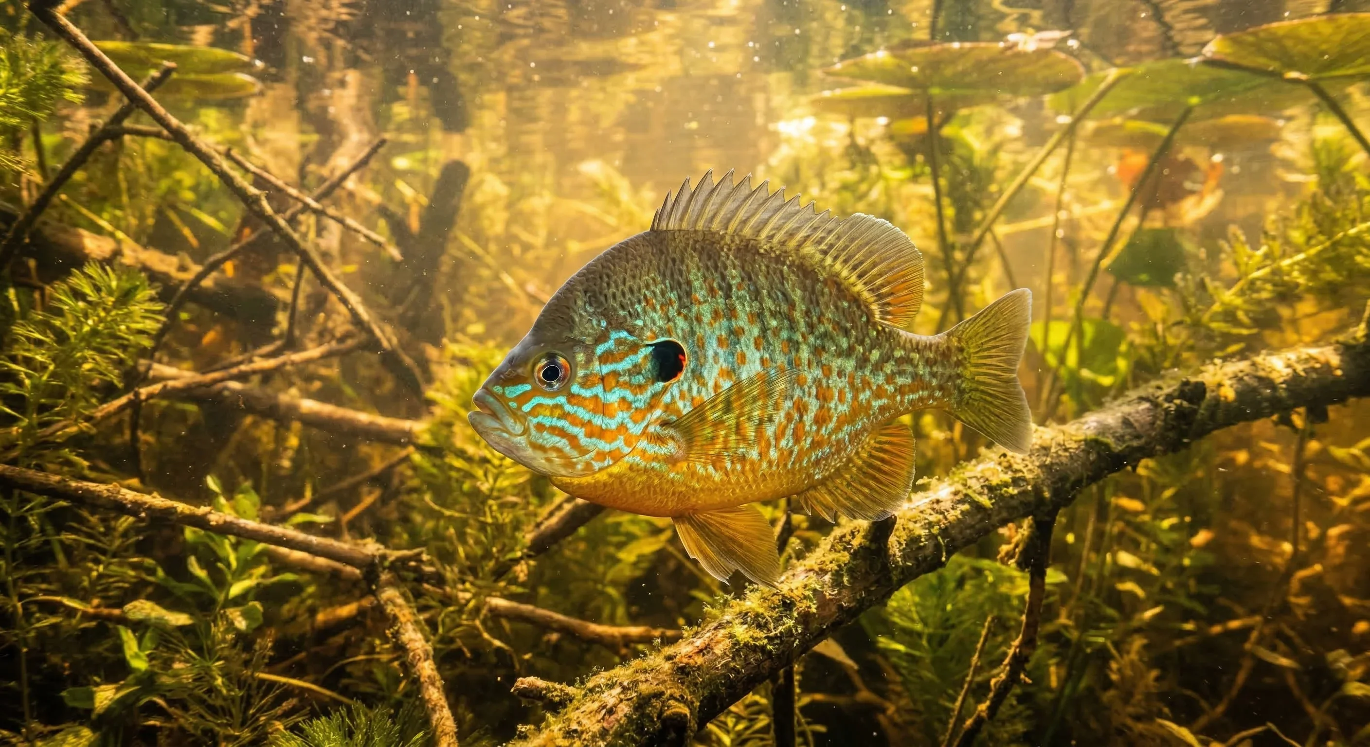 Zonnebaars (Lepomis gibbosus)